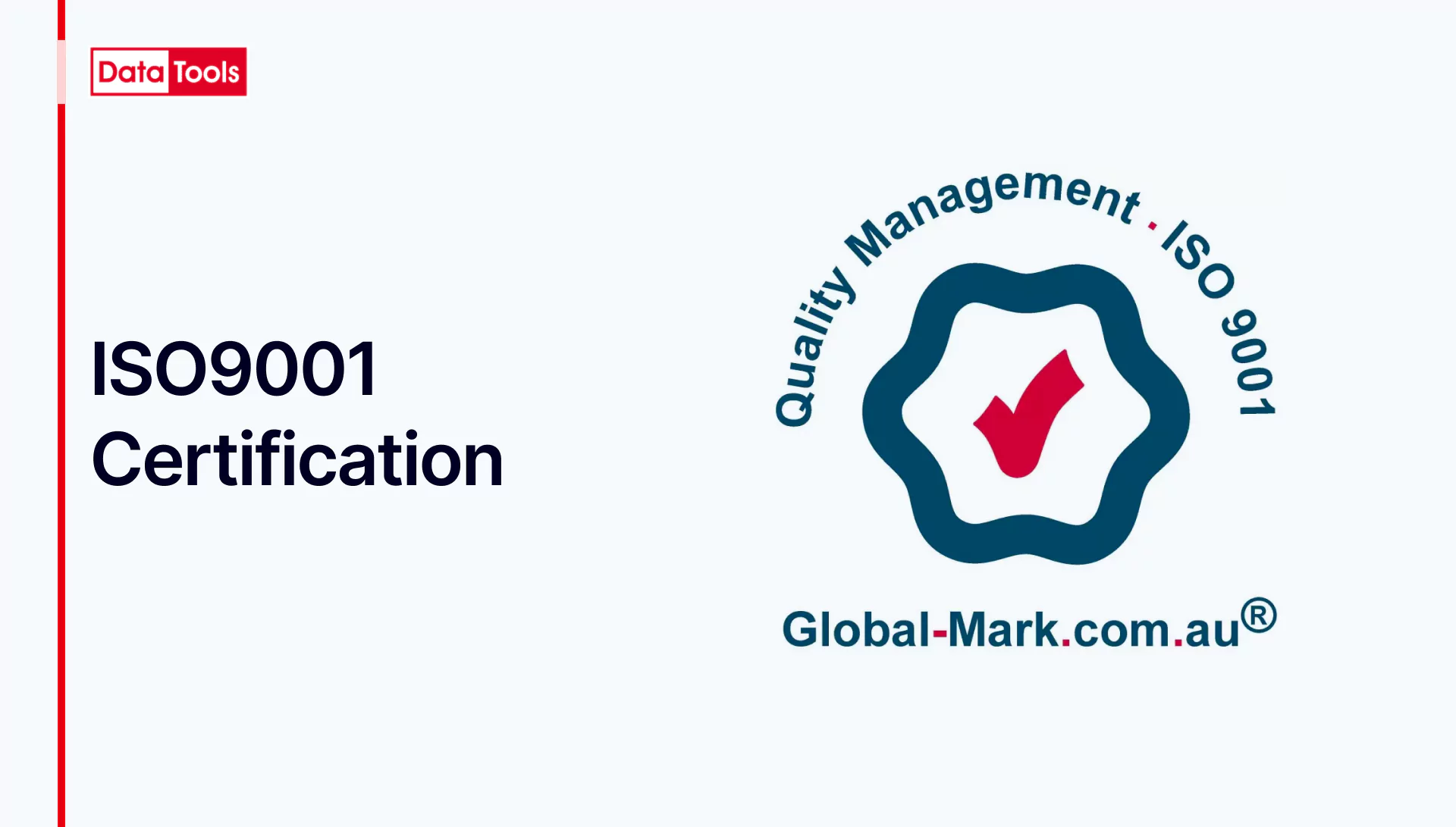iso9001 certification banner