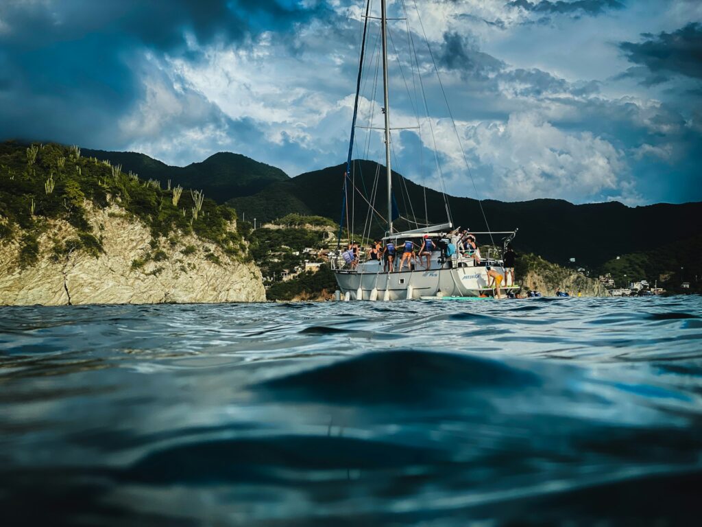 boating in stormy seas philip graves