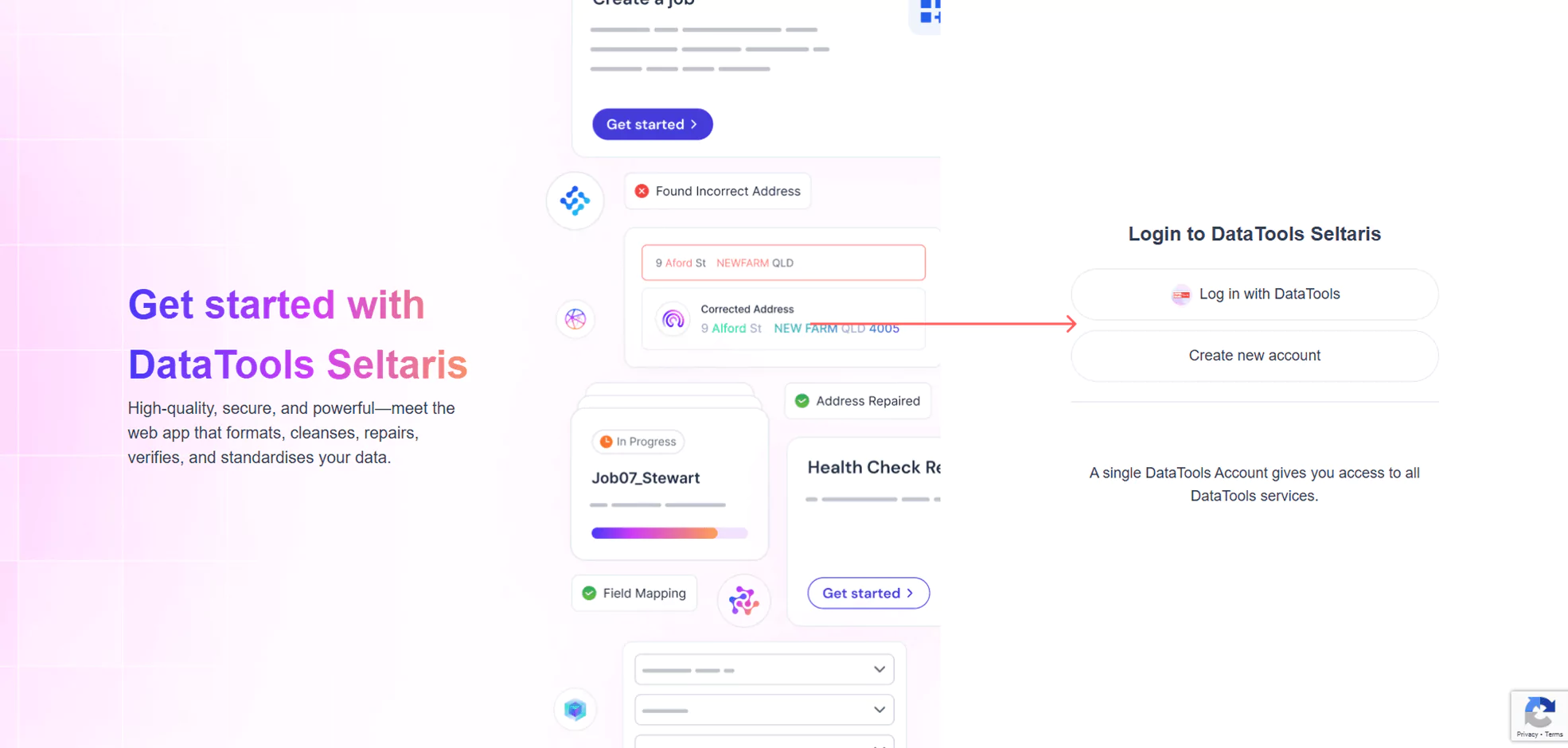 Seltaris Landing Page